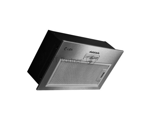 Вытяжка LEX GS BLOC LIGHT 600 INOX  29.1x13.8x50.6см, 46 дБ, 80Вт, 500 м3/ч