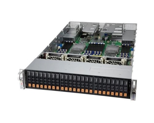 [Сервер] Supermicro SYS-240P-TNRT SERVER SYS-240P-TNRT (X12QCH+, CSE-218HTS-R2K08P) 4x Socket P+ LGA-4189, 48DIMM, X710-TM4 2x 10G RJ45 + 2x 10G SFP+ port; 24 Hot-swap 2.5