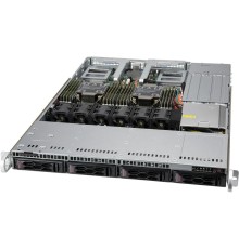 Supermicro SYS-610C-TR (X12DDW-A6, CSE-LA15TQC-R860AW) 1U, 2 x LGA4189, 4x 3.5