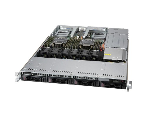 [Сервер] Supermicro SYS-610C-TR (X12DDW-A6, CSE-LA15TQC-R860AW) 1U, 2 x LGA4189, 4x 3.5