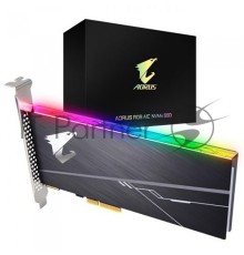 AIC 1TB Gigabyte AORUS RGB Client SSD GP-ASACNE2100TTTDR PCIe Gen3x4 with NVMe, 3480/3080, IOPS 610/530K, MTBF 1.8M, 3D TLC, 1024MB, 1600TBW, RTL