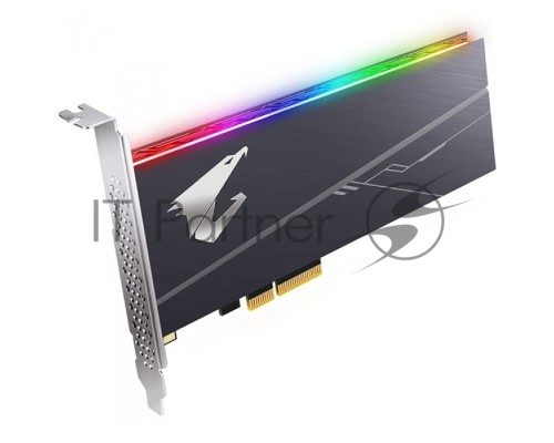 AIC 1TB Gigabyte AORUS RGB Client SSD GP-ASACNE2100TTTDR PCIe Gen3x4 with NVMe, 3480/3080, IOPS 610/530K, MTBF 1.8M, 3D TLC, 1024MB, 1600TBW, RTL