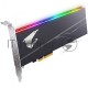 AIC 1TB Gigabyte AORUS RGB Client SSD GP-ASACNE2100TTTDR PCIe Gen3x4 with NVMe, 3480/3080, IOPS 610/530K, MTBF 1.8M, 3D TLC, 1024MB, 1600TBW, RTL