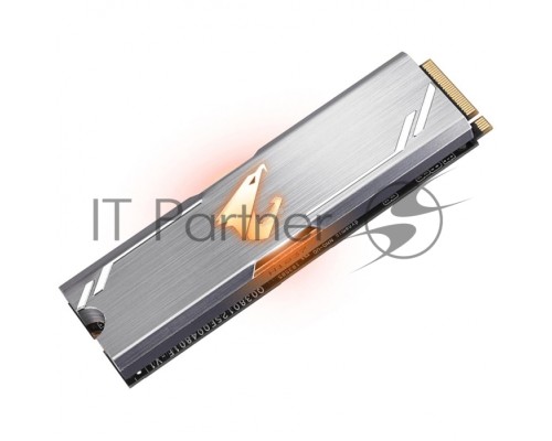 AIC 1TB Gigabyte AORUS RGB Client SSD GP-ASACNE2100TTTDR PCIe Gen3x4 with NVMe, 3480/3080, IOPS 610/530K, MTBF 1.8M, 3D TLC, 1024MB, 1600TBW, RTL