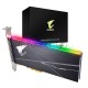 AIC 1TB Gigabyte AORUS RGB Client SSD GP-ASACNE2100TTTDR PCIe Gen3x4 with NVMe, 3480/3080, IOPS 610/530K, MTBF 1.8M, 3D TLC, 1024MB, 1600TBW, RTL