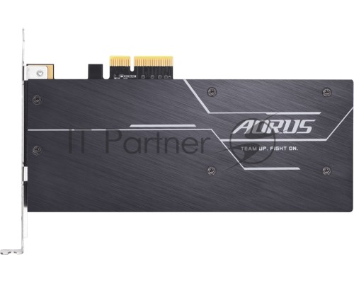 AIC 1TB Gigabyte AORUS RGB Client SSD GP-ASACNE2100TTTDR PCIe Gen3x4 with NVMe, 3480/3080, IOPS 610/530K, MTBF 1.8M, 3D TLC, 1024MB, 1600TBW, RTL