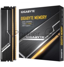 Оперативная память Gigabyte 16GB DDR4 2666 DIMM Black Gaming Memory GP-GR26C16S8K2HU416 Non-ECC, CL16, 1.2V, Kit (2x8GB), RTL