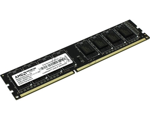 Оперативная память AMD 2GB DDR3 1600MHz R5 Entertainment Series Black R532G1601U1S-U Non-ECC, CL11, 1.5V, RTL