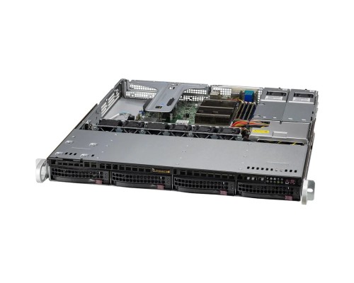 [Сервер] Supermicro SYS-510T-MR 1U, 2x400W, LGA1200, iC256, 4xDDR4 ECC, 4x3.5