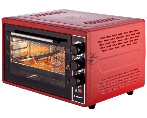 Мини-печь Kraft KF-MO3804KR красный
