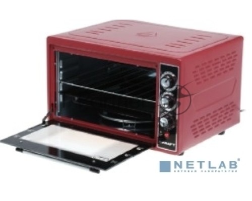 Мини-печь Kraft KF-MO3804KR красный