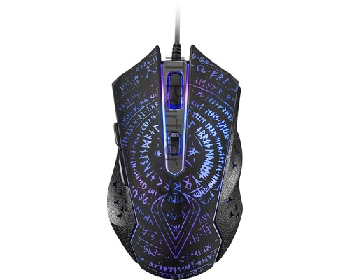 Мышь проводная Qumo Valhalla M35 черный, 3200 dpi, USB, кнопки - 6