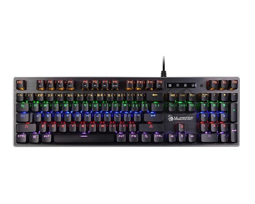 Клавиатура A4Tech B760 механическая черный/серый USB Gamer LED