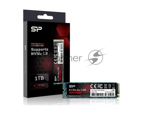 Накопитель SSD 1TB Silicon Power A80, M.2 2280, PCI-E 3x4, [R/W - 3200/3000 MB/s]