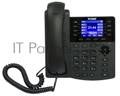 Телефон IP D-Link DPH-150S/F5B, VoIP Phone, 1 10/100Base-TX WAN port and 1 10/100Base-TX LAN port.Call Control Protocol SIP, Russian menu, 4 independent SIP line with backup proxy server, P2P connections, 802.1