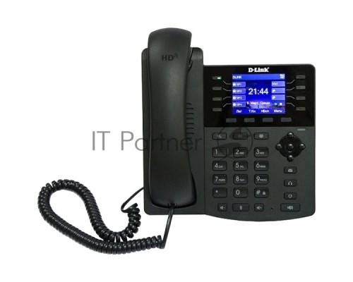 Телефон IP D-Link DPH-150S/F5B, VoIP Phone, 1 10/100Base-TX WAN port and 1 10/100Base-TX LAN port.Call Control Protocol SIP, Russian menu, 4 independent SIP line with backup proxy server, P2P connections, 802.1