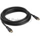 Кабель Greenconnect 15.0m HDMI версия 2.0, HDR Ultra HD 4K60 Hz/ 5K30Hz, 3D, Ethernet 18.0 Гбит/с, OD8.0mm, 28/26 AWG, черный, GCR-HM312-15.0m