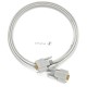 Кабель Greenconnect 15.0m 0-модемный COM, DB9/DB9  9M/9M, серый, 30 AWG, GCR-DB902-15m