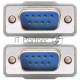 Кабель Greenconnect 15.0m 0-модемный COM, DB9/DB9  9M/9M, серый, 30 AWG, GCR-DB902-15m