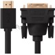 Кабель Greenconnect HDMI-DVI 5.0m черный, OD7.3mm, 28/28 AWG, позолоченные контакты, 19pin AM / 24+1M AM double link, GCR-HD2DVI1-5.0m, тройной экран