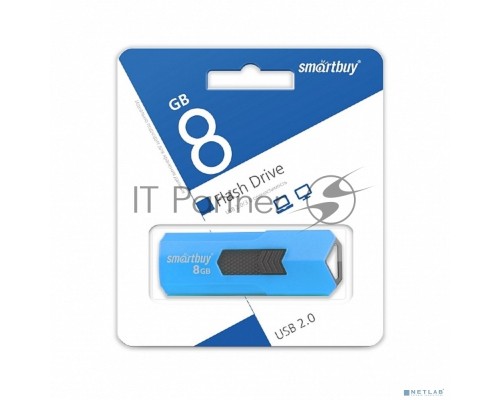 Флеш диск 8Gb USB Drive <USB2.0> Smartbuy STREAM Blue (SB8GBST-B)