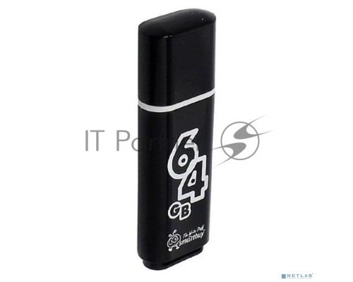 Флеш диск 64Gb USB Drive Smartbuy Glossy series Black (SB64GBGS-K)