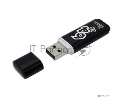 Флеш диск 64Gb USB Drive Smartbuy Glossy series Black (SB64GBGS-K)