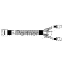 Cable, U.2 Enabler, HD (SFF8643) -to- OCuLink (SFF8612), 1m, Used with Supermicro & Intel systems use OCuLink on the backplane (05-50062-00)