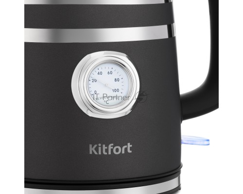 Чайник электрический Kitfort КТ-670-1 1.7л. 2200Вт графит (корпус: металл)