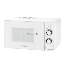 Микроволновая печь OPTIMA MO-2110W (20л, 700Вт,механич.ПУ, кнопка д/открыв. дверцы,лампа, белая)