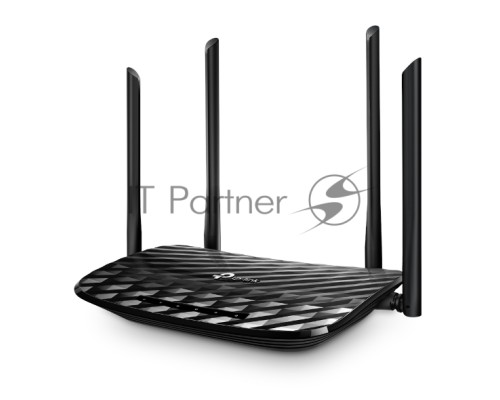 Роутер беспроводной TP-Link Archer A6 AC1350 10/100/1000BASE-TX черный