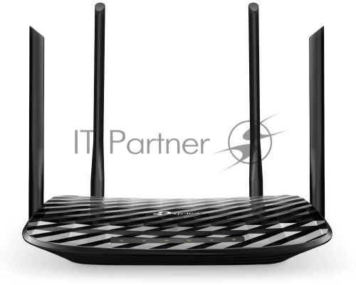 Роутер беспроводной TP-Link Archer A6 AC1350 10/100/1000BASE-TX черный