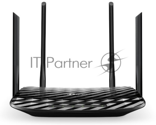 Роутер беспроводной TP-Link Archer A6 AC1350 10/100/1000BASE-TX черный
