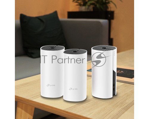 Бесшовный Mesh роутер TP-Link Deco M4 (DECO M4(3-PACK)) AC1200 10/100/1000BASE-TX (упак.:3шт)