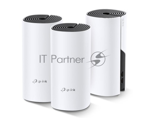 Бесшовный Mesh роутер TP-Link Deco M4 (DECO M4(3-PACK)) AC1200 10/100/1000BASE-TX (упак.:3шт)