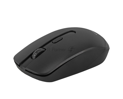 Мышь беспроводная Crown CMM-336W черный, 1600 dpi, радиоканал, USB, кнопки - 4