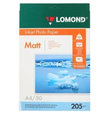 LOMOND 0102085 Матовая бумага 1xA4, 205г/м2, 50 л. 