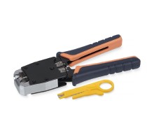 Cabeus HT-500 Инструмент обжимной для RJ-45 (8р8с), RJ-11/12 (6р6с, 6р4с, 6р2с), профессиональный
