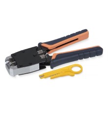 Cabeus HT-500 Инструмент обжимной для RJ-45 (8р8с), RJ-11/12 (6р6с, 6р4с, 6р2с), профессиональный