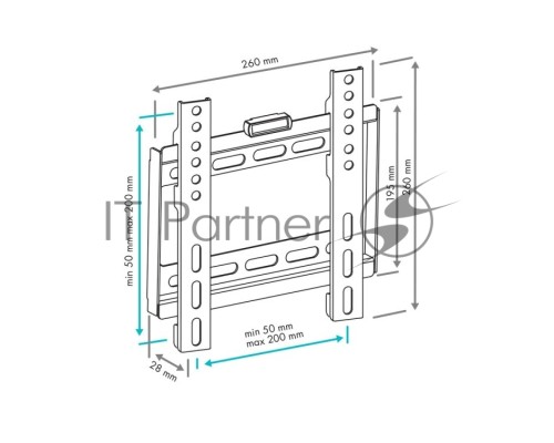Кронштейн VLK TRENTO-35 black, LED/LCD TV 15