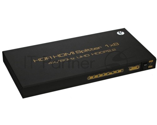 Разветвитель HDMI Spliitter 1=>8  2.0v, VCOM <DD428>
