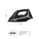 Утюг Polaris PIR2868AK 3m черн/серебр 2800Вт
