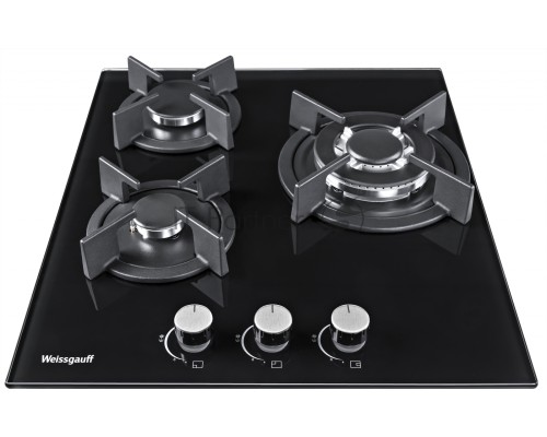 Встраиваемые газовые панели Weissgauff HGG 451 BGh, 45x51 см, газовая, закаленное стекло, независимая, электроподжиг, газ-контроль, чугунные решетки, в комплекте - подставка WOK, черная Встраиваемые газовые панели Weissgauff HGG 451 BGh, 45x51 см, газовая, закаленное стекло, независимая, электроподжиг, газ-контроль, чугунные решетки, в комплекте - подставка WOK, черная
