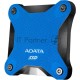 Внешний накопитель SSD ADATA External 480Gb SD600Q Series <ASD600Q-480GU31-CBL> (USB3.1, 440/430Mbs, 3D QLC, 80х15х80mm, 60g) Blue