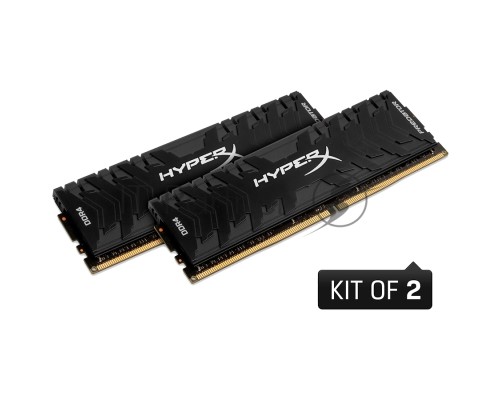 Модуль памяти DDR 4 DIMM 32Gb PC26600, 3333Mhz, Kingston XMP HyperX Predator CL16 (Kit of 2) (HX433C16PB3K2/32) (retail)