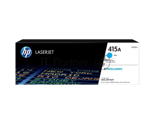 Тонер Картридж HP 415A W2031A голубой (2100стр.) для HP HP LJ M454/MFP M479 Тонер Картридж HP 415A W2031A голубой (2100стр.) для HP HP LJ M454/MFP M479