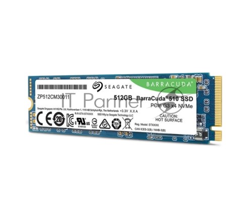 Накопитель SSD Seagate BarraCuda 512GB M.2 2280 ZP512CM30041