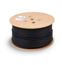 Cabeus STP-4P-Cat.6a-SOLID-OUT-LSZH-UV Кабель витая пара экранированная STP (U/FTP), категория 6a (10GBE), 4 пары, (23 AWG), одножильный (solid), экран - фольга, для внутр. и внешн. прокладки, (305м)