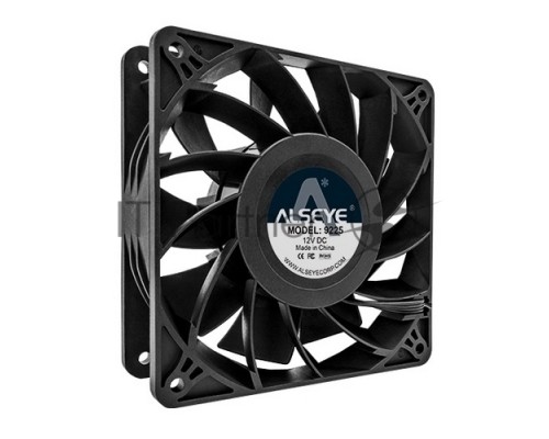 Вентилятор в корпус AS9225BTH-N1 FAN 92*92*25mm, Molex. Two ball, 12V*0.6A, 4500rpm, 87.9CFM, 4.88.mmH2O, 55.8dBA OEM {190}