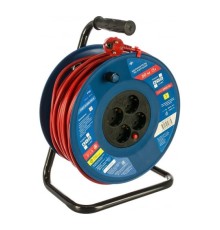 PowerCube Удлинитель на пласт.катушкуе (PC20503) 50м, 4 розетки с/з, 16А